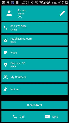 Dialer theme Cards Teal screenshot 4