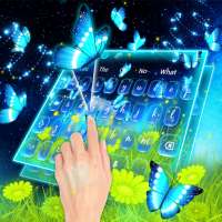 Starry Night Butterfly Keyboard Theme logo