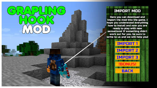Grapling Hook Mod Minecraft PE स्क्रीनशॉट 4
