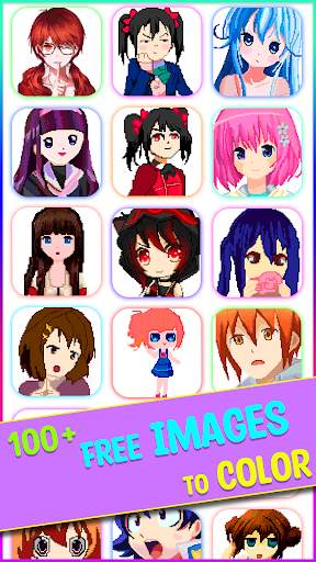 Anime Manga Pixel Coloring 1 تصوير الشاشة