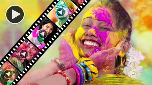 Happy Holi Video Maker screenshot 1