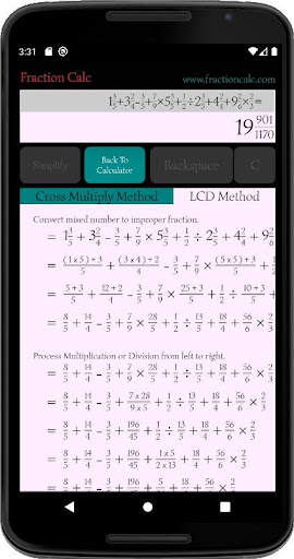 Fraction Calc - Fraction Calculator screenshot 4