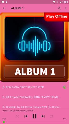 DJ BOM DIGGY DIGGY OFLLINE MP3 screenshot 2