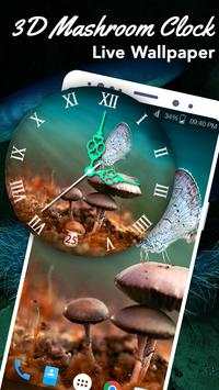 3D Mushroom Clock Live Wallpaper screenshot 2