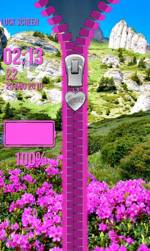 Spring Zipper Lock Screen screenshot 7
