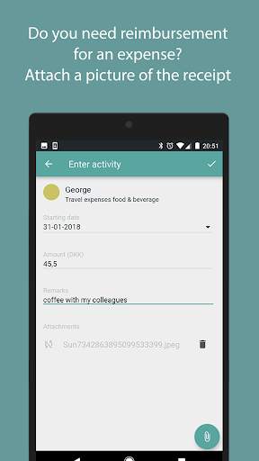 Intempus time registration screenshot 4
