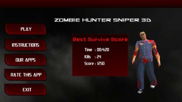 sniper 3D zombie pemburu screenshot 1