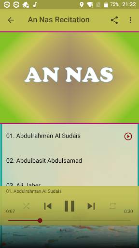 3 Qul Surahs Mp3 screenshot 3