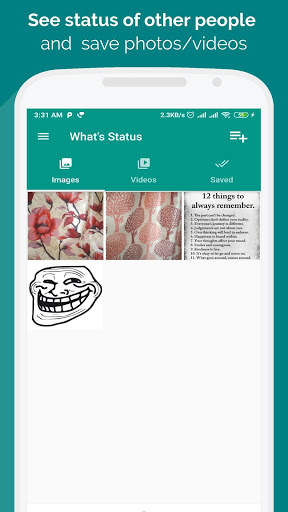 What's Status - Save Status send message(No Ads) screenshot 1