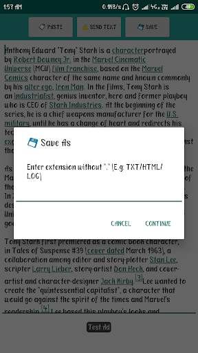 Save As any file - Create, Edit & Save text files screenshot 4