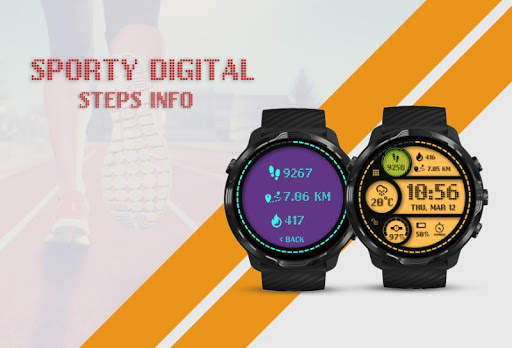 Sporty Digital Watch Face screenshot 4