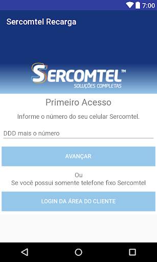 Recarga Pré-Pago Sercomtel screenshot 1