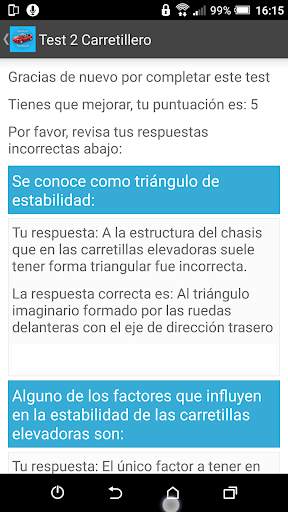 Curso Carretillero. Test Guru. screenshot 5