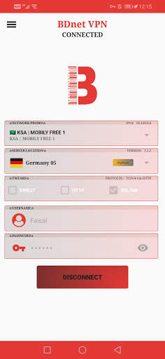 BDNET VPN screenshot 2