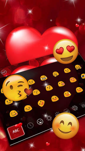 Red Heart Love Keyboard screenshot 3