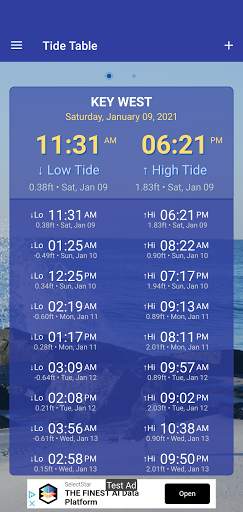 Tide Table screenshot 1