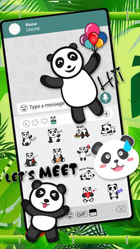 Cute Panda Baby Emoji Stickers screenshot 2