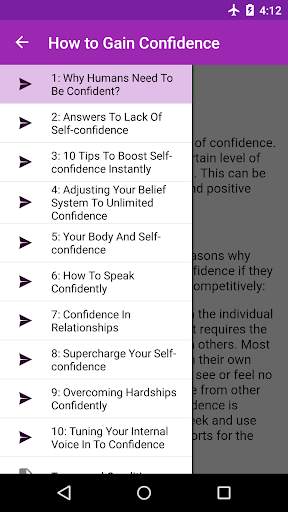 How to Gain Confidence screenshot 2