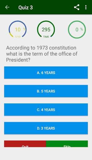 Pakistan Studies MCQs screenshot 3