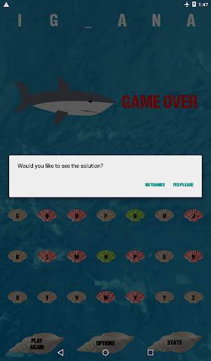 Hangman (Shark Attack) screenshot 13
