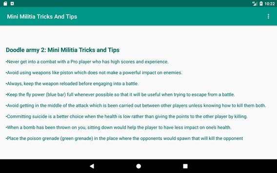 Mini Militia Tricks And Tips screenshot 4