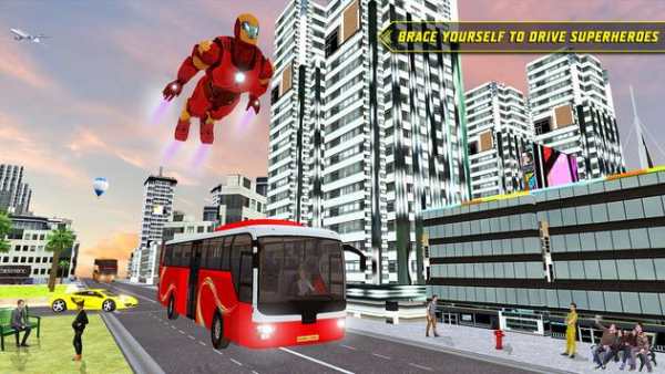 City Bus Driving: Superheroes Transport Simulator screenshot 4