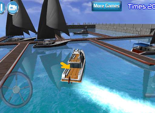 3D Boat Parking Racing Sim screenshot 8