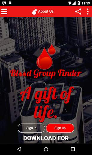 Blood Group Finder-A LifeLine screenshot 1