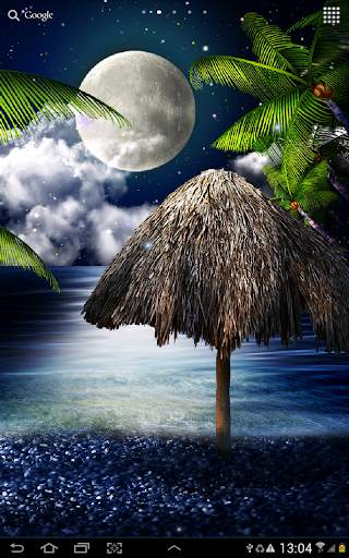 Tropical Night Live Wallpaper screenshot 4