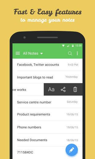 Secure Notes скриншот 2