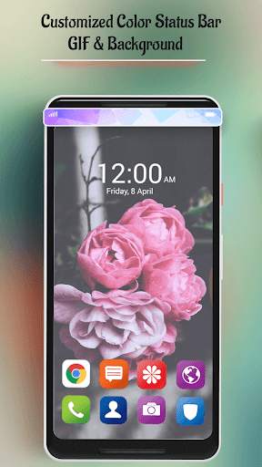 Customized Color Status Bar - GIF & Background screenshot 2