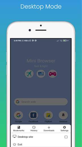 Mini Browser- Fast Web Browser स्क्रीनशॉट 3