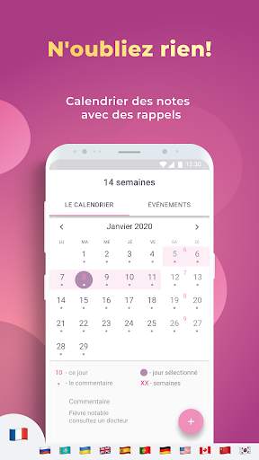 Calendrier de grossesse: Le suivi de ma grossesse screenshot 4