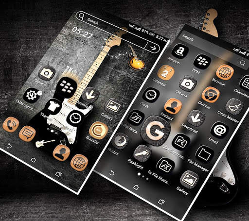 Guitar Launcher Theme 3 تصوير الشاشة