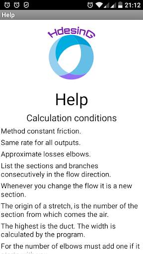 Calculation of Air Ducts screenshot 2
