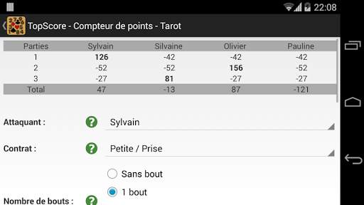 TopScore - Compteur de points 2 تصوير الشاشة