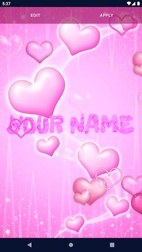 Pink Hearts Live Wallpaper screenshot 2