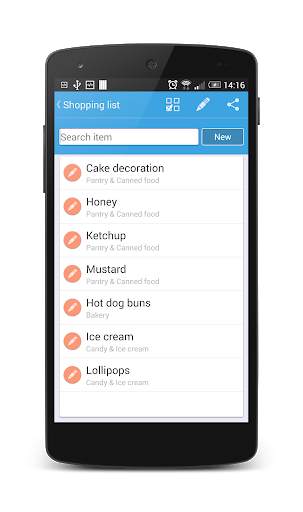 Shopping List screenshot 1