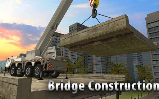 Bridge Construction Crane Sim screenshot 1