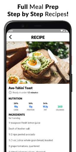 Exerprise Workout Meal Planner स्क्रीनशॉट 7