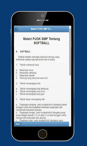 Materi PJOK SMP скриншот 3