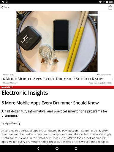 Modern Drummer Magazine 9 تصوير الشاشة