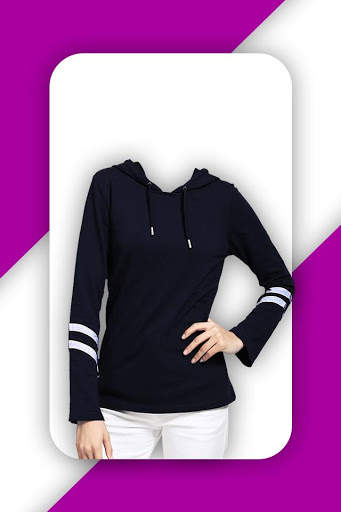 Women Trendy Sweatshirt Suit Photo Editor screenshot 4