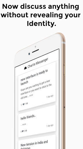 Charlie Messenger - Only App to Chat Anonymously screenshot 1