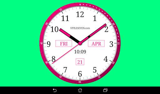 Color Analog Clock-7 screenshot 12