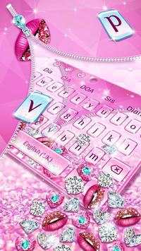 Diamond Zipper 3D Keyboard 2 تصوير الشاشة