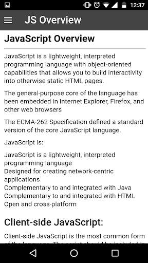 JavaScript Offline Tutorial screenshot 3