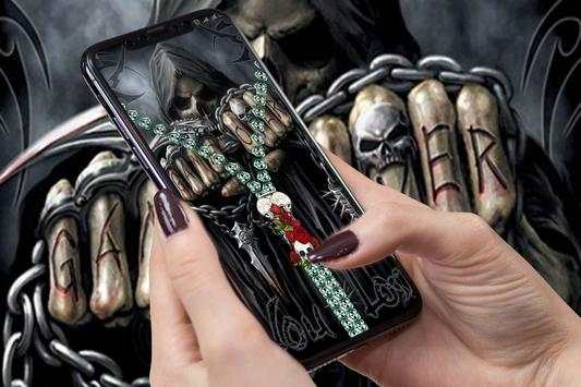Grim Reaper Zipper Lock Screen screenshot 1
