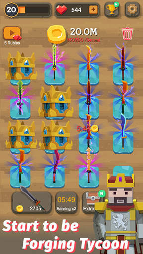 รวมดาบ - ผู้ชำนาญการช่างตีเหล็ก Idle screenshot 5