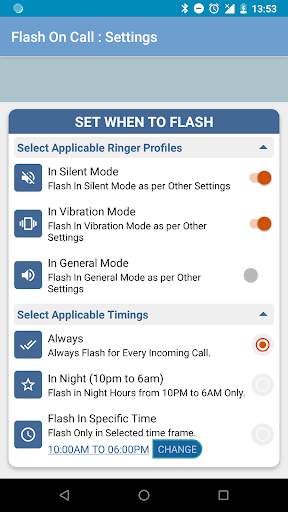 Flash Profile For Calls screenshot 3